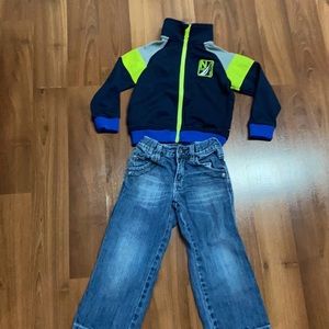 Bundle Nautica Zip Up Top and Jeans (Tiffosi)